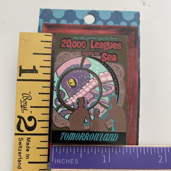 Disney 03 Disneyland Attraction Poster Series LE Pin TOMORROWLAND 20,000 Leagues - Picture 4 of 4